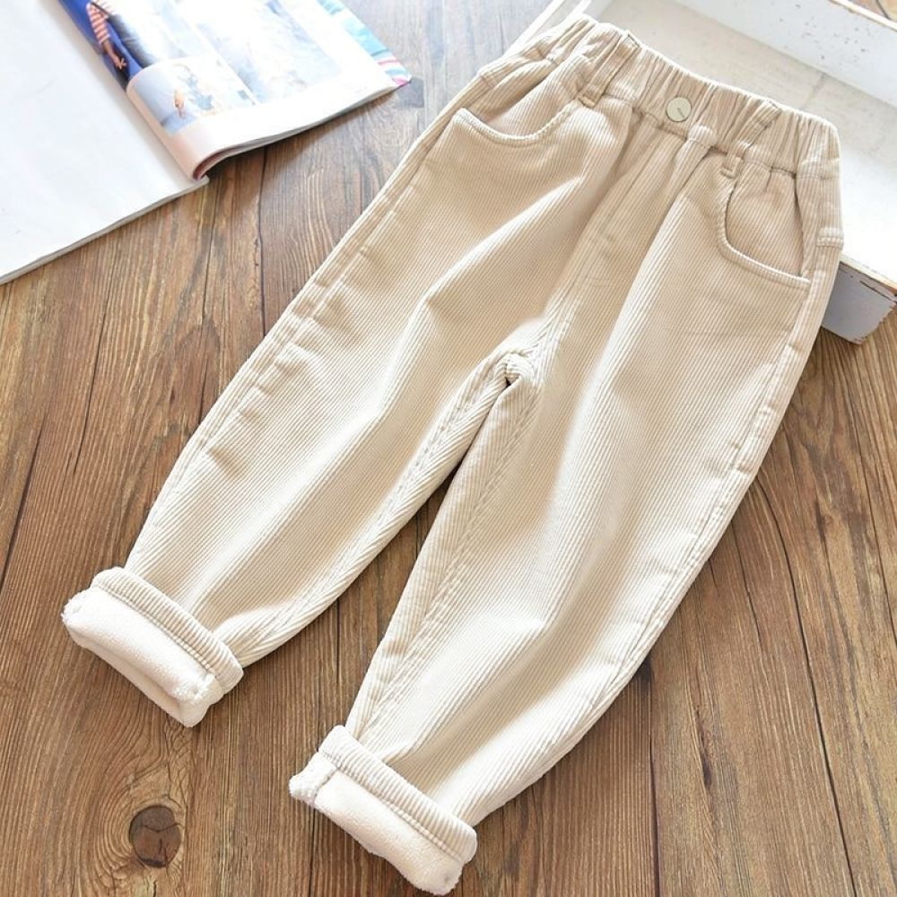 Children Fleece Lined Corduroy - Corduroy Pant Warm 评论和价格