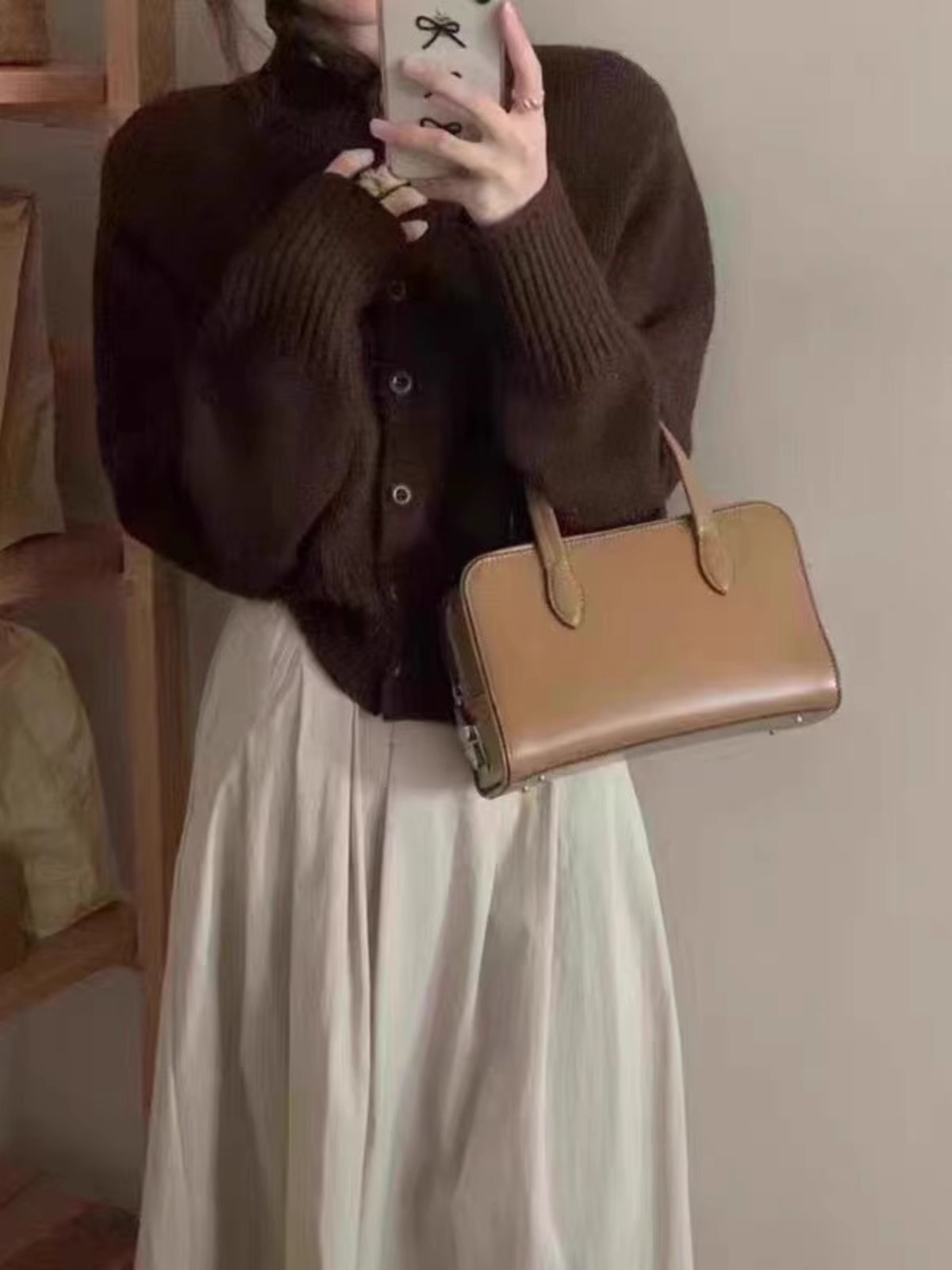 French new turtleneck short ca - Wool Coat Peacoat 评论和价格